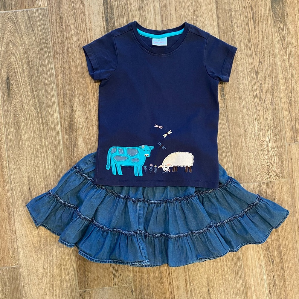 Girls Hanna Andersson Outfit Skirt & Shirt Size 5 (110)